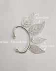 Elf Hollow Leaf Ear Cuffs