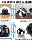 Swivel Wheels for Moving Furniture ( Pack of 8 )