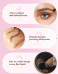 SHEGLAM Taupe Brow Fection Angled Brush & Dip
