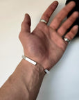 Stainless Steel Hexagon Cuff Bangle