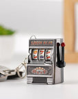 Mini Gambling Slot Machine Jackpot Keychains