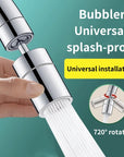 Kitchen Sink Faucet Universal Splash