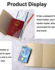 World Map Print Passport Case