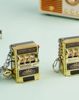 Mini Gambling Slot Machine Jackpot Keychains