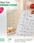 Multi-Purpose Paper Snack Bags with Sealing Stickers