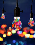 Stained Glass Decoration LED Light Bulb ( Pack of 2 Bulbs )