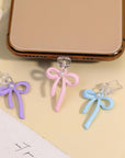 Cute Bowknot Pearl Charging Port Plug- Pack of 2