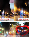 Heart Shaped Effects Glasses Watch The Lights Change To Heart Shape At Night