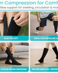 Zippered Compression Stockings- Pair