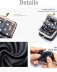 Portable Vintage-Inspired Genuine Leather Jewelry Case