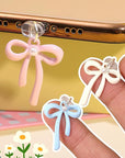 Cute Bowknot Pearl Charging Port Plug- Pack of 2