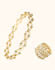 Sterling Gold Plated Magic Ring/Bracelet