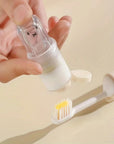 Mini travel toothbrush and toothpaste set