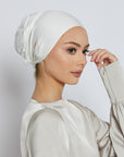 Slit Tie Back Hijab Caps