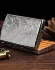 Stainless Steel Cigraette & Card Holder Wallet For Men