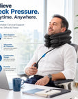 Cervical Spine Traction Neck Pillow – Adjustable Inflatable Neck Support Collar