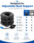 Cervical Spine Traction Neck Pillow – Adjustable Inflatable Neck Support Collar