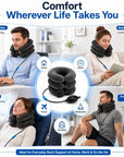 Cervical Spine Traction Neck Pillow – Adjustable Inflatable Neck Support Collar