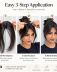 Clip-In Curtain Bangs Hair Topper