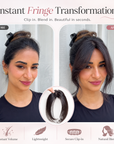 Clip-In Curtain Bangs Hair Topper