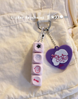 ClickCube Mechanical Keychain With Mini Stickers Pack