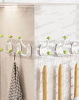Multifunctional No Drill Six Link Clothes Hook