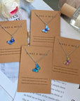 Butterfly Glowing Sterling Silver Necklace (PACK OF 2)