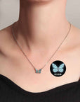 Butterfly Glowing Sterling Silver Necklace (PACK OF 2)