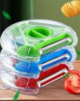 3 in 1 Rotary Round Vegetable Fruit Peeler Cutter