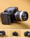 Mini SLR Camera LED Flashlight Keychain