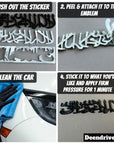 Shahada - Metal Arabic Emblem