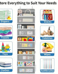 Upgraded 5-Shelf Hanging Storage Organizer