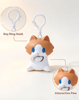 Waving Salary Cat Keychain
