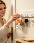 Waving Salary Cat Keychain