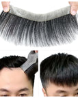 Men’s frontal stick-on hairline with natural human hair (Brand – Anemone)