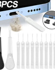 10 Pcs Mini Cleaning Brush FOR Shower Head AND Phone Hole Window Cleaner