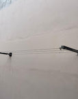 Foldable Cloth Hanger - Pair of 2 | Screws Included | Without Rope | 3 Rows | Free Shipping