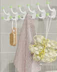 Multifunctional No Drill Six Link Clothes Hook
