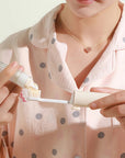 Mini travel toothbrush and toothpaste set