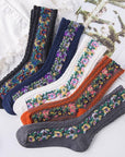 Winter Anti Fungal + Anti Rash Embroidered Floral Socks