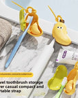 Banana Shaped travel toothbrush kit