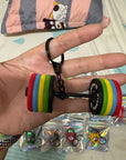 DIY Detachable Barbell Keychain