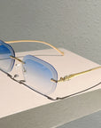 π Trendy Rimless Gradient Sunglasses