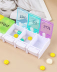7-Day Rainbow Pill Organizer – Compact & Colorful Travel Companion