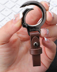 CAR KEYCHAIN HIGH END LEATHER KEYRING