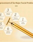 24K Gold Electric Facial Massage Roller