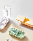 Mini Drug Tablet Medicine Dustproof Divider Organizer Crusher Pill Box