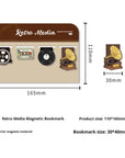 Retro Magnetic Bookmarks