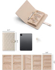 Luxury Leather Portable Jewelry Storage Book