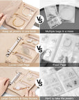Luxury Leather Portable Jewelry Storage Book